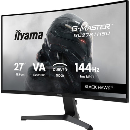 Iiyama G-Master GC2781HSU-B1 (68.6 cm (27 Zoll), schwarz, FullHD, VA, Curved, Free-Sync Premium, USB-Hub, 144Hz Panel)