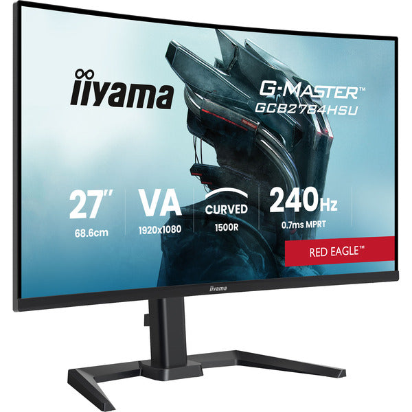 Iiyama G-Master GCB2784HSU-B1 (68.6 cm (27 Zoll), schwarz, FullHD, Curved, Free-Sync Premium, Erg. Standfuß, 240Hz Panel)