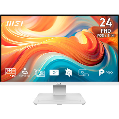 MSI PRO MP241WDE E14V (60.5 cm (23.8 Zoll), weiß, FullHD, IPS, HDMI, DP, VRR, 144Hz Panel)