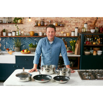 Tefal Bratpfanne by Jamie Oliver Cook Smart (edelstahl/schwarz, Ø 24cm)