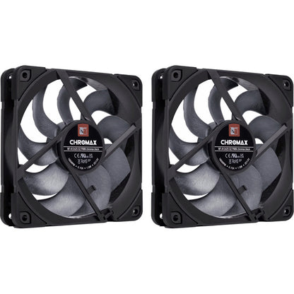 Noctua NF-A12x25 G2 PWM Sx2-PP chromax.black (black/beige, PWM connector, 2 fans, 120 mm)
