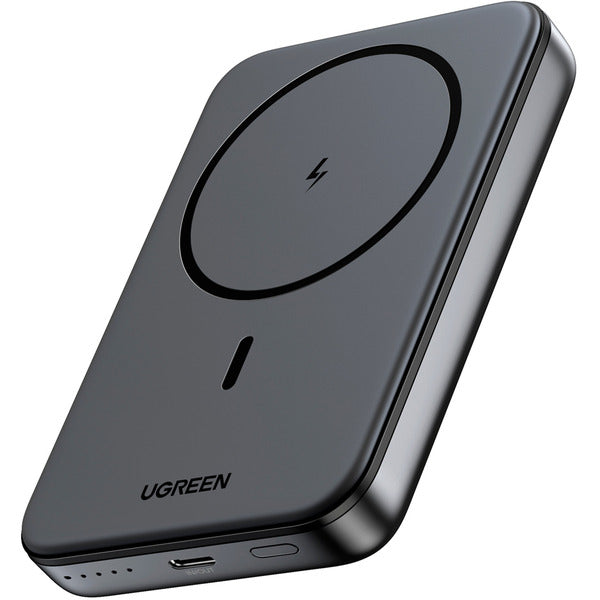 Ugreen Magnetische Kabellose Powerbank 10000mAh mit USB-C Kabel (schwarz)