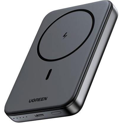 Ugreen Magnetische Kabellose Powerbank 10000mAh mit USB-C Kabel (schwarz)