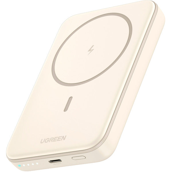 Ugreen Magnetische Kabellose Powerbank 10000mAh mit USB-C Kabel (weiß)