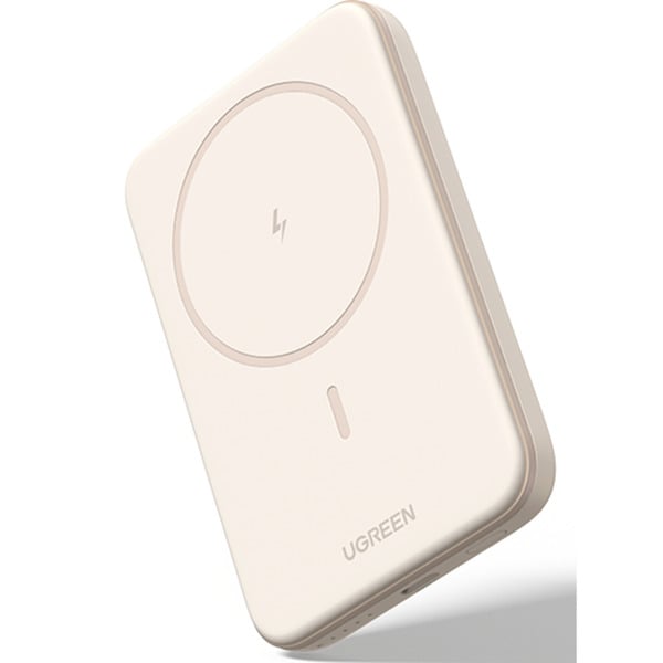Ugreen Magnetische Kabellose Powerbank 10000mAh mit USB-C Kabel (weiß)