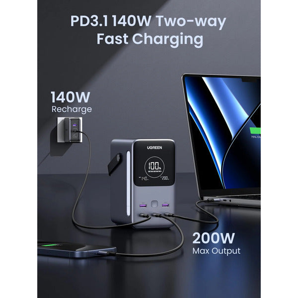 Ugreen 48000mAh 300W Tragbare Powerbank (grau)