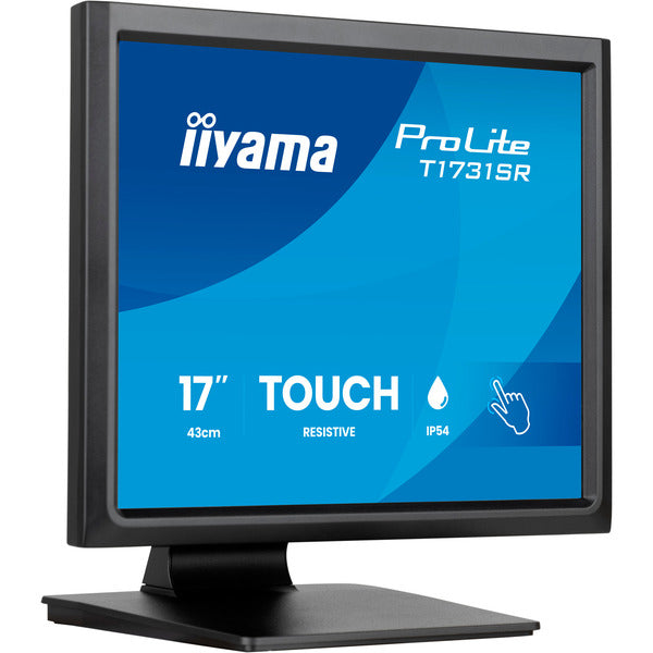 Iiyama ProLite T1731SR-B2S (43 cm (17 Zoll), schwarz (matt), SXGA, TN, Touchscreen, HDMI, DP, VGA)