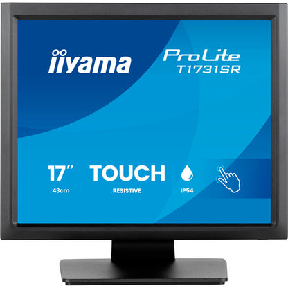Iiyama ProLite T1731SR-B2S (43 cm (17 Zoll), schwarz (matt), SXGA, TN, Touchscreen, HDMI, DP, VGA)