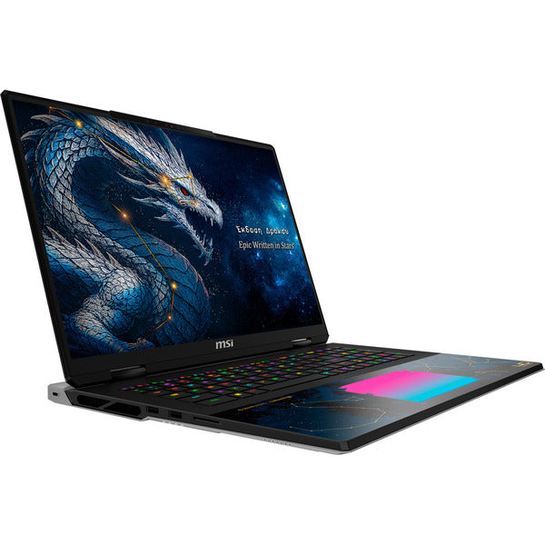 MSI Titan 18 HX Dragon Edition Draco Epic A2WJ-1218 (schwarz, Intel® Core™ Ultra 9 290HX Plus, NVIDIA GeForce RTX 5090, 96 GB DDR5, 4 TB (2 TB SSD & 2 TB SSD), Windows 11 Home)