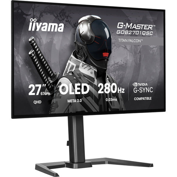 Iiyama G-Master GOB2701QSC-B1 OLED (68.6 cm (27 Zoll), schwarz, QHD, HDMI, DP, USB-Hub, 280Hz Panel)