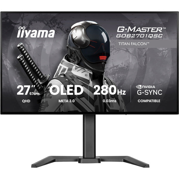 Iiyama G-Master GOB2701QSC-B1 OLED (68.6 cm (27 Zoll), schwarz, QHD, HDMI, DP, USB-Hub, 280Hz Panel)