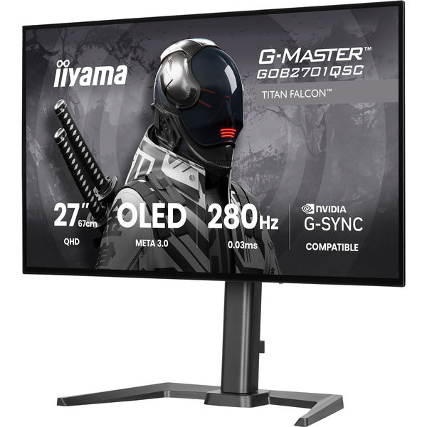 Iiyama G-Master GOB2701QSC-B1 OLED (68.6 cm (27 Zoll), schwarz, QHD, HDMI, DP, USB-Hub, 280Hz Panel)