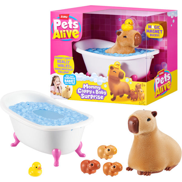 ZURU Pets Alive - Mommy Capybara and Baby Surprise