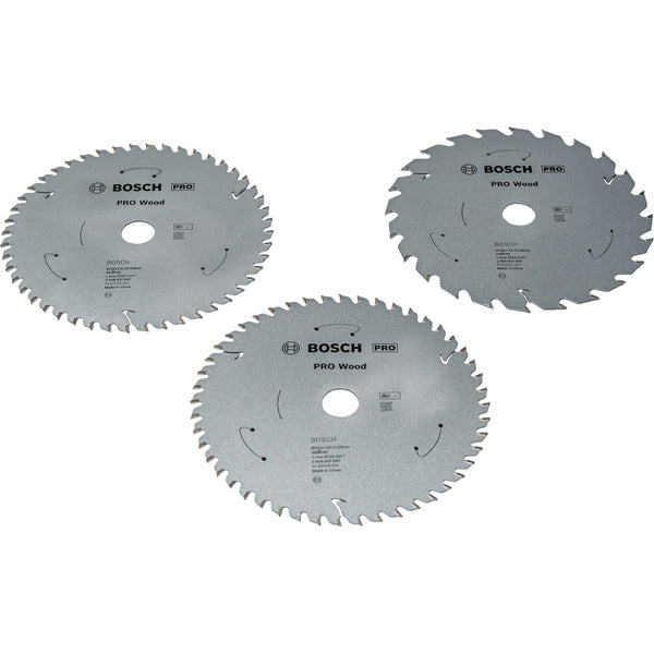 Bosch Powertools PRO Wood Cordless Kreissägeblatt 165 mm (3 Stück, Promo-Pack)
