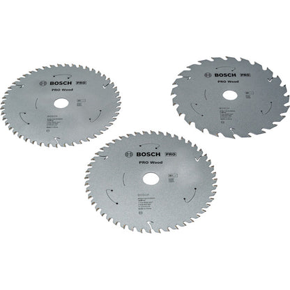 Bosch Powertools PRO Wood Cordless Kreissägeblatt 165 mm (3 Stück, Promo-Pack)