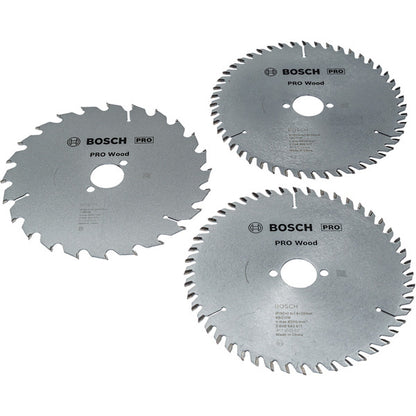 Bosch Powertools PRO Wood Kreissägeblatt 190 mm (3 Stück, Promo-Pack)
