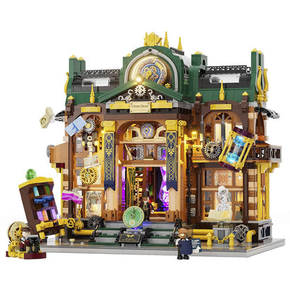 Lumibricks Steampunk Time Rift Library