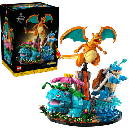 LEGO 72153 Pokémon Bisaflor, Glurak und Turtok