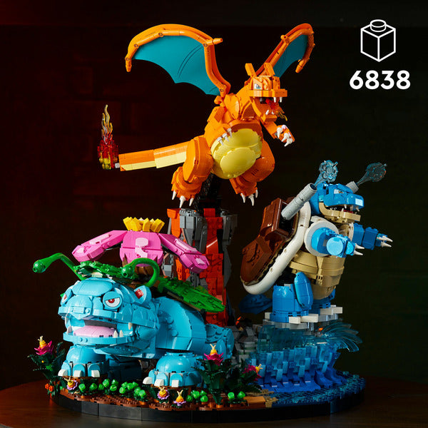 LEGO 72153 Pokémon Bisaflor, Glurak und Turtok