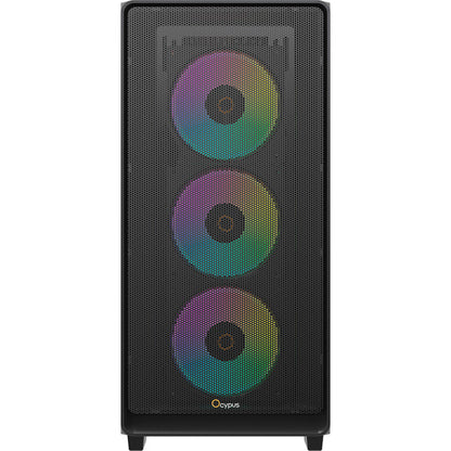 Ocypus Gamma C60 ARGB  (schwarz, Tempered Glass)