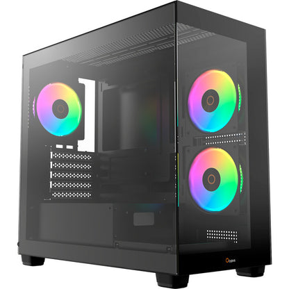 Ocypus Gamma C50 ARGB  (schwarz, Tempered Glass)