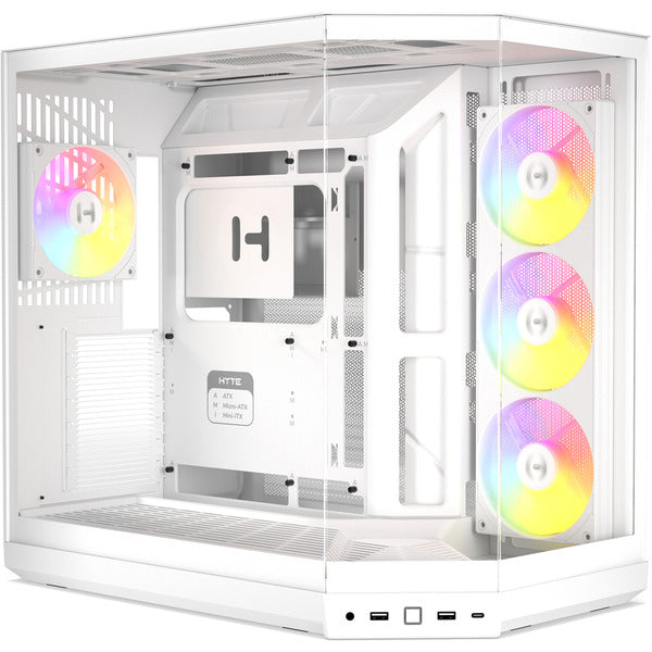 HYTE Y50 Snow White (weiß, Tempered Glass x 3)