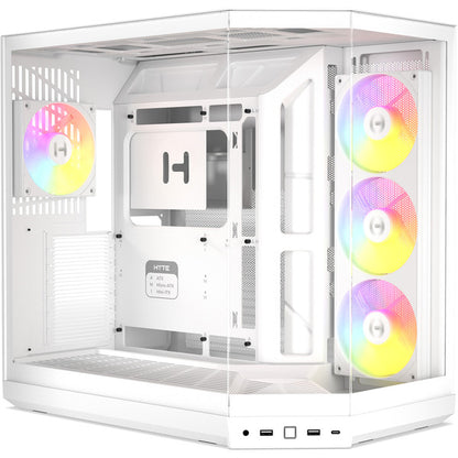 HYTE Y50 Snow White (weiß, Tempered Glass x 3)