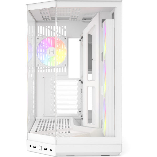 HYTE Y50 Snow White (weiß, Tempered Glass x 3)