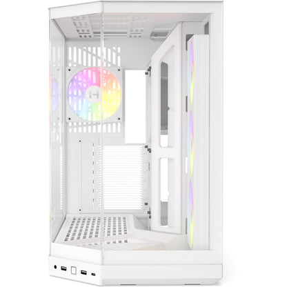 HYTE Y50 Snow White (weiß, Tempered Glass x 3)