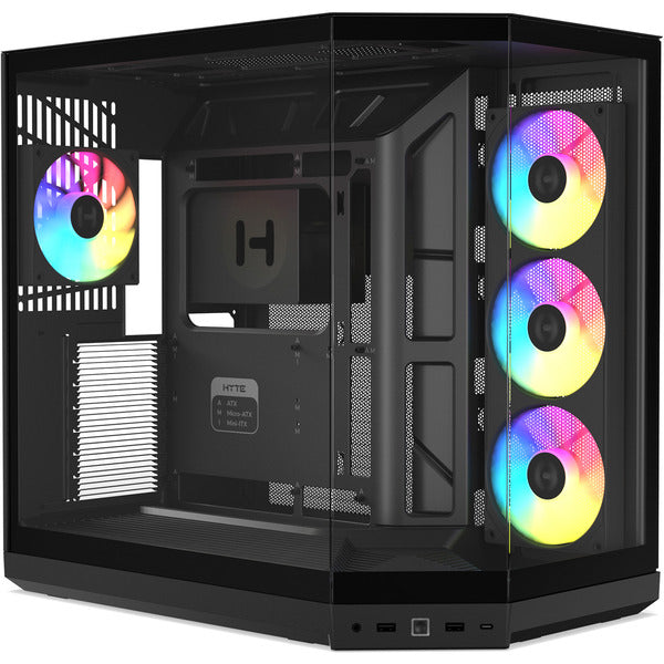 HYTE Y50 Pitch Black (schwarz, Tempered Glass x 3)