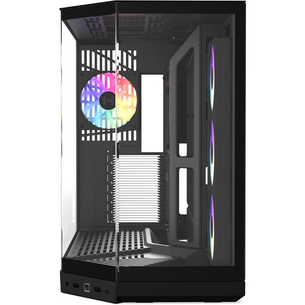 HYTE Y50 Pitch Black (schwarz, Tempered Glass x 3)