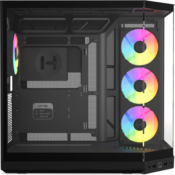 HYTE Y50 Pitch Black (schwarz, Tempered Glass x 3)