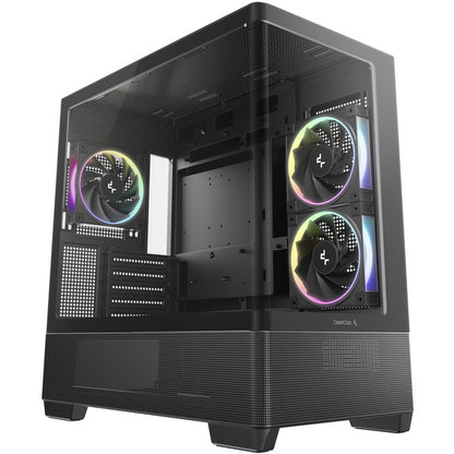 Deepcool CG380U 3F (schwarz, Panoramaglas-Gehäuse)