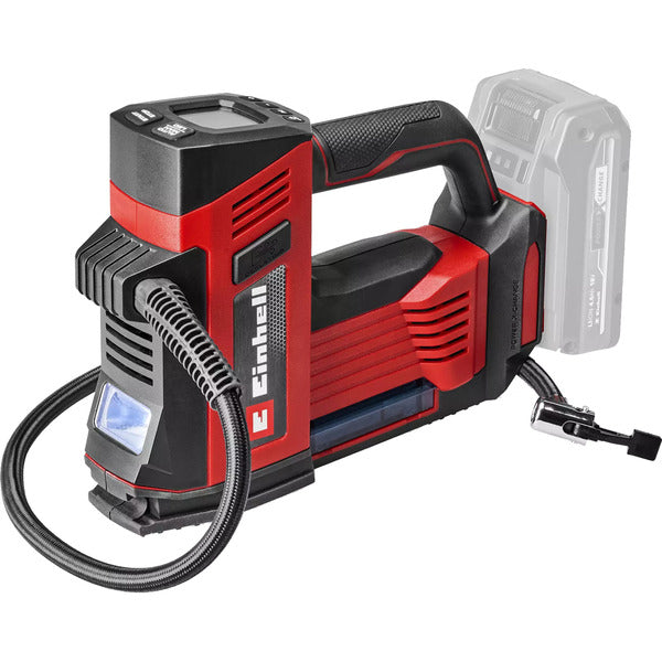 Einhell Power X-Change Akku-Autokompressor CE-CC 18/23 D Li-Solo, 18Volt (rot/schwarz, ohne Akku und Ladegerät)