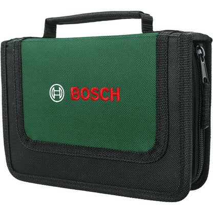 Bosch Powertools Starter Werkzeug Set, 26-teilig (grün/schwarz, mit Textil-Reißverschlussetui)