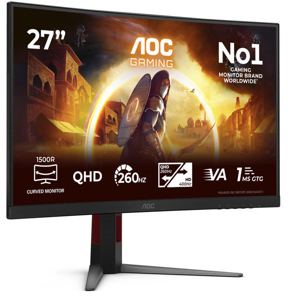 AOC CQ27G4Z2 (68.5 cm (27 Zoll), schwarz, QHD, Fast VA, Dual Mode, Curved, 260Hz Panel)