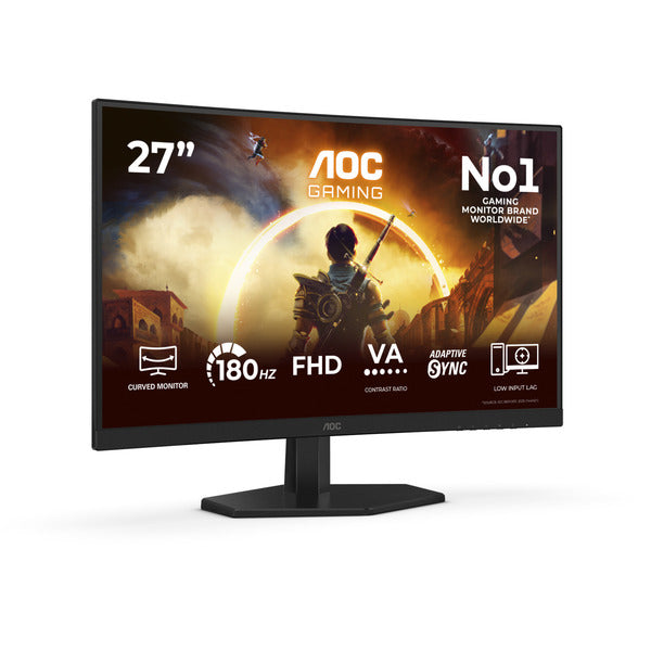 AOC AGON C27G42FE (68.6 cm (27 Zoll), schwarz (matt), FullHD, VA, Curved, HDMI, DP, 180Hz Panel)