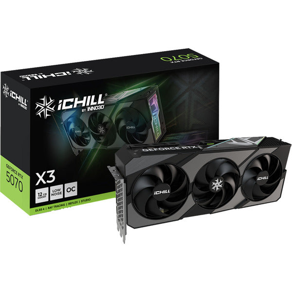 Inno3D GeForce RTX 5070 iCHILL X3 (DLSS 4, 3x DisplayPort, 1x HDMI 2.1)