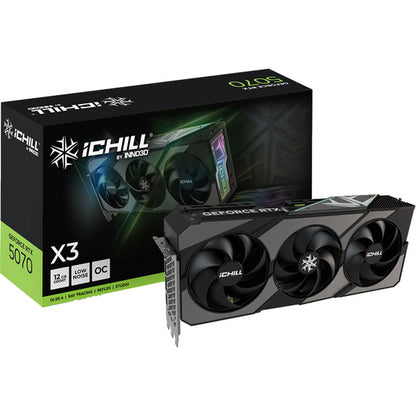 Inno3D GeForce RTX 5070 iCHILL X3 (DLSS 4, 3x DisplayPort, 1x HDMI 2.1)