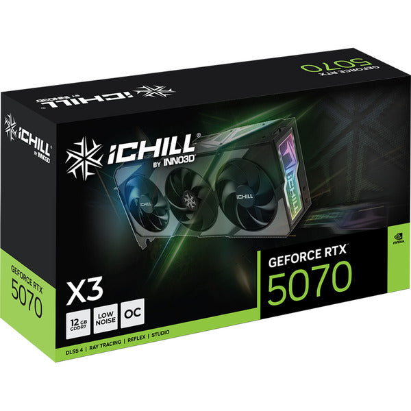 Inno3D GeForce RTX 5070 iCHILL X3 (DLSS 4, 3x DisplayPort, 1x HDMI 2.1)