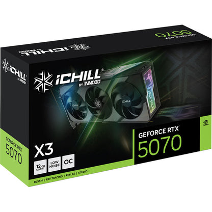 Inno3D GeForce RTX 5070 iCHILL X3 (DLSS 4, 3x DisplayPort, 1x HDMI 2.1)