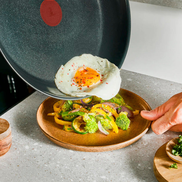 Tefal Pfannen-Set Edelstahl Emotion, 2-teilig (schwarz/edelstahl, Ø 28cm, Ø 24cm)