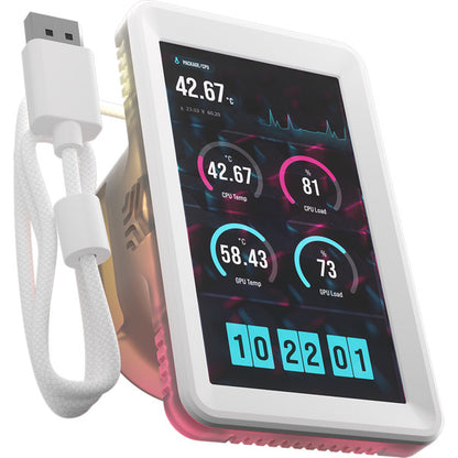 Corsair iCUE LINK 5-Zoll-LCD-Bildschirmmodul (12.7 cm (5 Zoll), weiß, Für iCUE LINK TITAN II RX- und iCUE LINK TITAN RX AIO-CPU-Kühler)