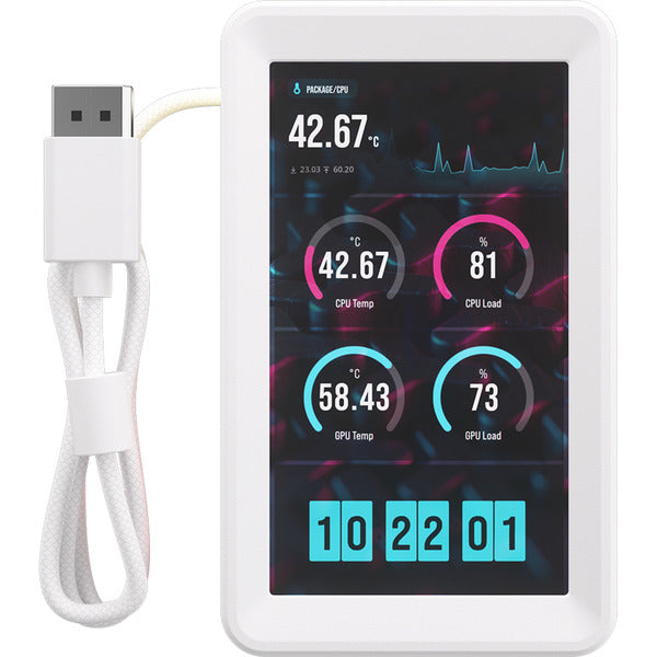 Corsair iCUE LINK 5-Zoll-LCD-Bildschirmmodul (12.7 cm (5 Zoll), weiß, Für iCUE LINK TITAN II RX- und iCUE LINK TITAN RX AIO-CPU-Kühler)