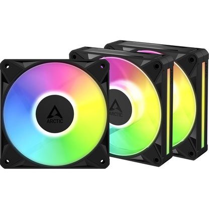 Arctic BioniX P12 A-RGB (schwarz/weiß, 3er Pack, 120 mm)