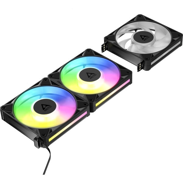 Arctic BioniX P12 A-RGB (schwarz/weiß, 3er Pack, 120 mm)