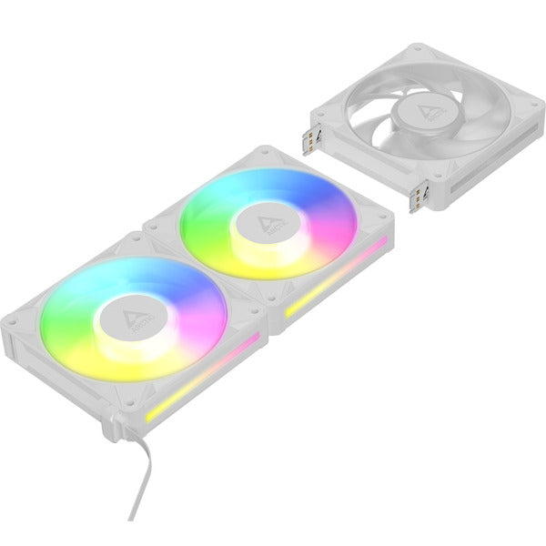 Arctic BioniX P12 A-RGB (weiß/weiß, 3er Pack, 120 mm)