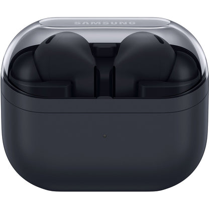 Samsung Galaxy Buds3 FE (schwarz (matt), Bluetooth, ANC, 360° Audio, Gemini-Sprachsteuerung)