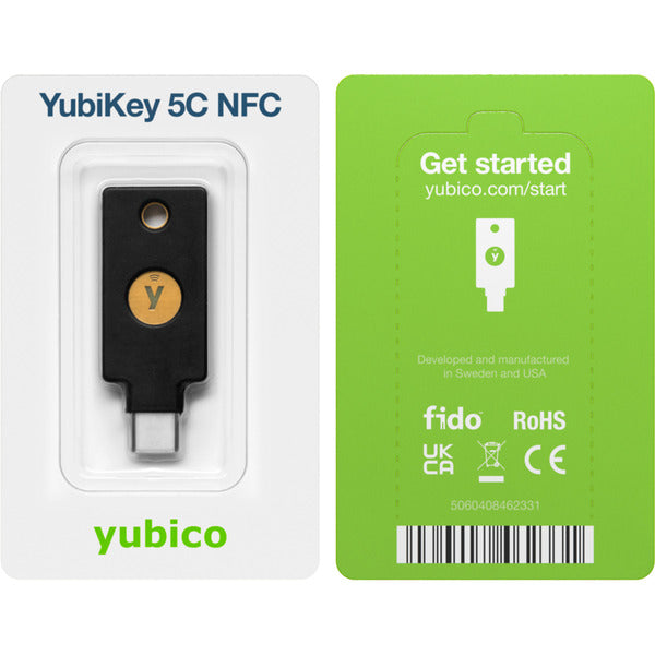 Yubico YubiKey 5C NFC (schwarz/gold, 2er Pack)
