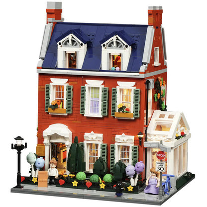 Lumibricks Reihenhaus aus rotem Backstein